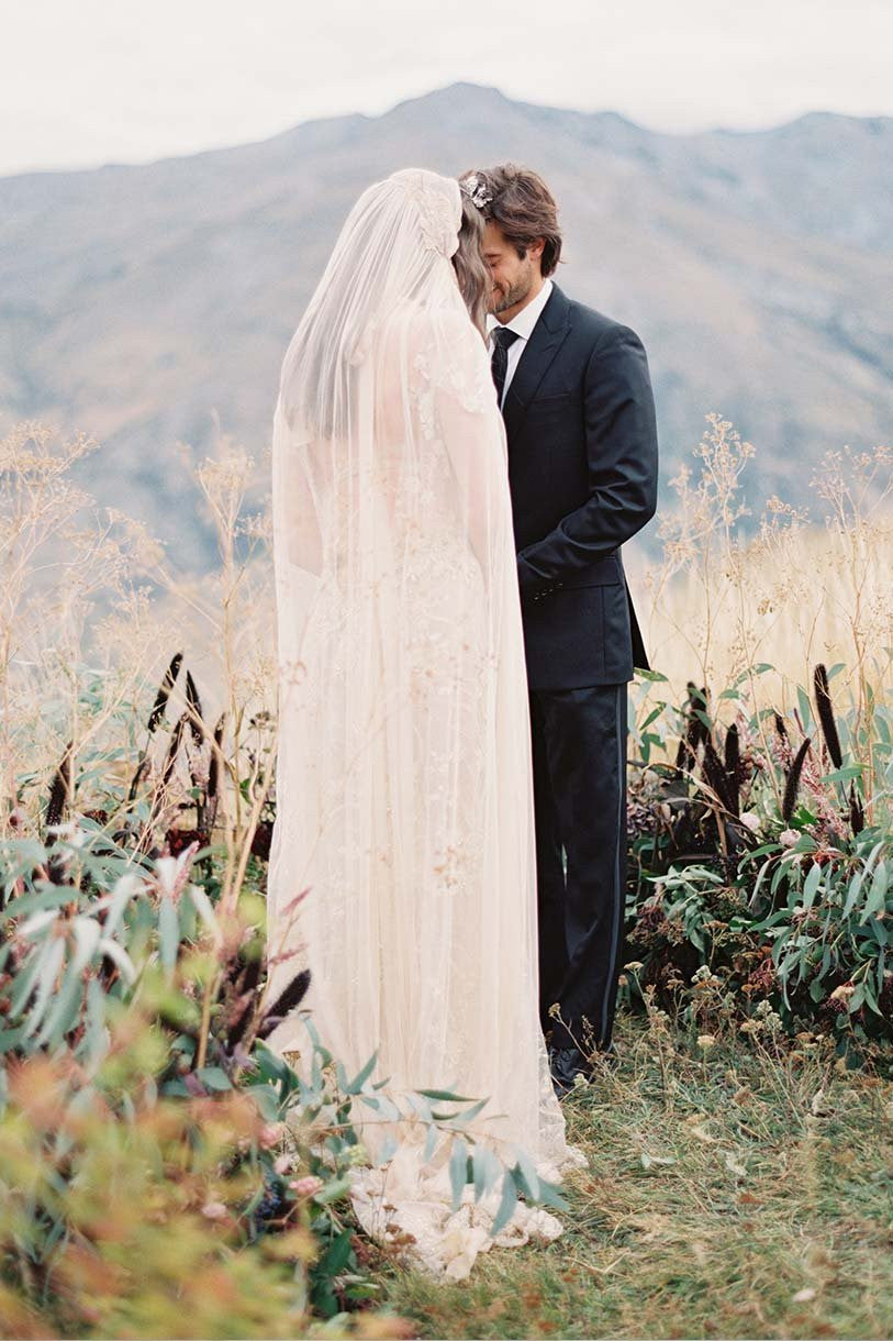 Elegant Magnolia Silk Tulle & French Lace Juliet Cap Wedding Veil - Perfect for Bridal Ceremonies, Vintage Weddings & Romantic Photo Shoots
