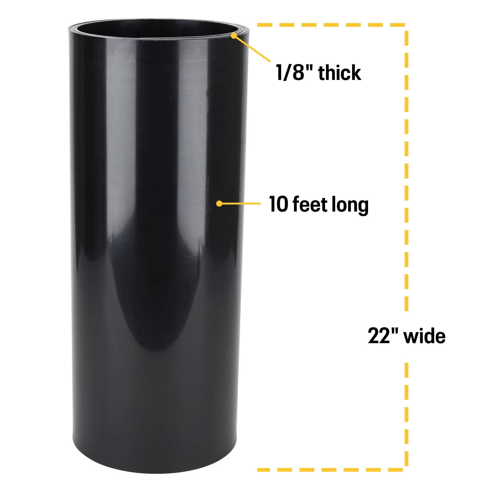 10 ft Roll Dark Blue Airdam Body Extension Plastic for Trucks & SUVs - Improve Aerodynamics & Fuel Efficiency