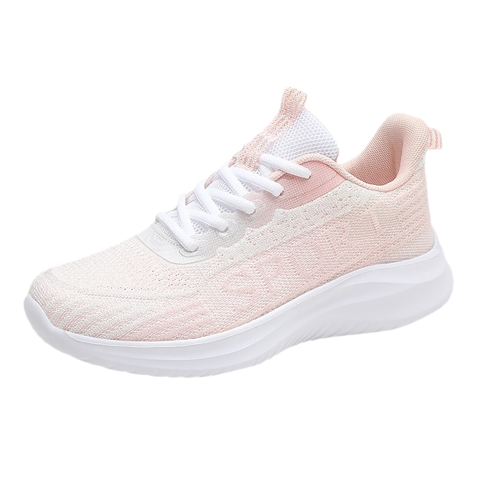 Women's Breathable Mesh Sneakers - Lightweight Casual Walking Shoes for Outdoor, Gym & Travel - Water-Resistant Comfort Socks (Pink, Size 6.5) | Perfect for Running, Hiking & Daily Wear