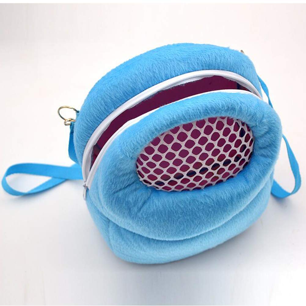POPETPOP Small Animal Carrier Bag - Portable & Breathable Travel Carrier for Hamsters, Guinea Pigs, Rats, Hedgehogs, Squirrels, Chinchillas - Perfect for Vet Visits, Outdoor Adventures & Pet Travel (Size S)