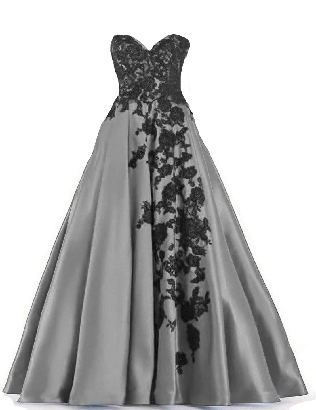Elegant Puffy Satin Ball Gown Wedding Dress for Women - Princess Pageant Prom Dress for Bridal, Quinceañera & Formal Events