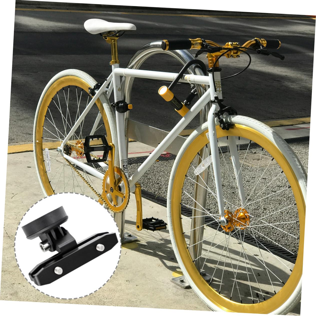 Premium Mipcase Metal Bike Camera Mount - Durable Saddle & Handlebar Camera Holder for Mountain & Road Bicycles | Perfect for Cycling Adventures, Trail Recording & Action Shots