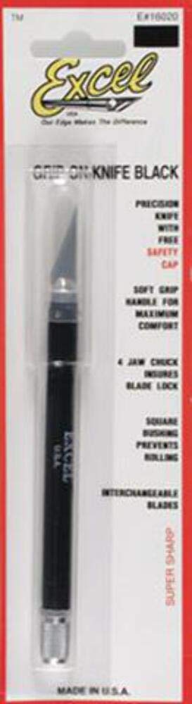 Excel Hobby Blade Corp EXL16018 - 12-Piece Grip-on Knife Set with Assorted Blades for Crafting, Woodworking & DIY Projects