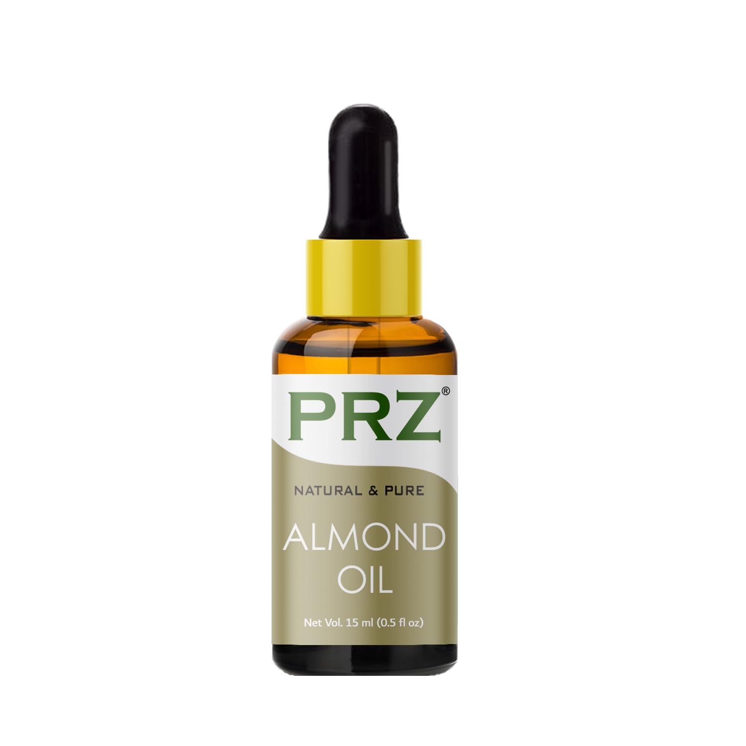 PRZ Almond Cold Pressed Oil - Pure Natural for Aromatherapy & Skin Care | 15ml