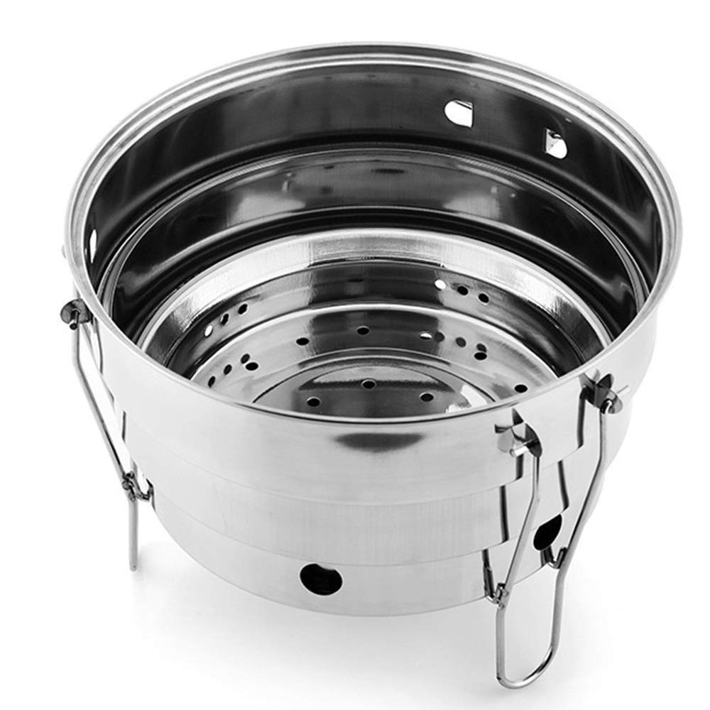 Portable Charcoal BBQ Grill Smoker - Outdoor Cooking Grill for Camping, Hiking, Picnics & Backyard Barbecues | Perfect for Grilling Steaks, Burgers, Vegetables & More