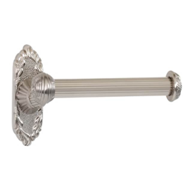 Alno A8566L Single Post Left-Sided Toilet Paper Holder - Chrome Bathroom Tissue Dispenser for Home & Office Use