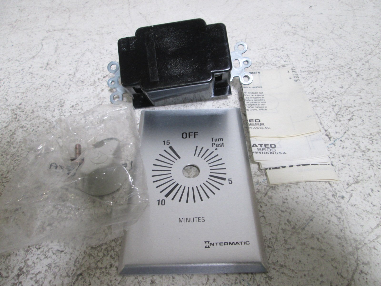Intermatic FF15M Spring Wound Mechanical Timer - 15 Minute Countdown for Lights, Appliances & Outdoor Use (Perfect for Holiday Decorations, Pool Pumps & Home Automation)