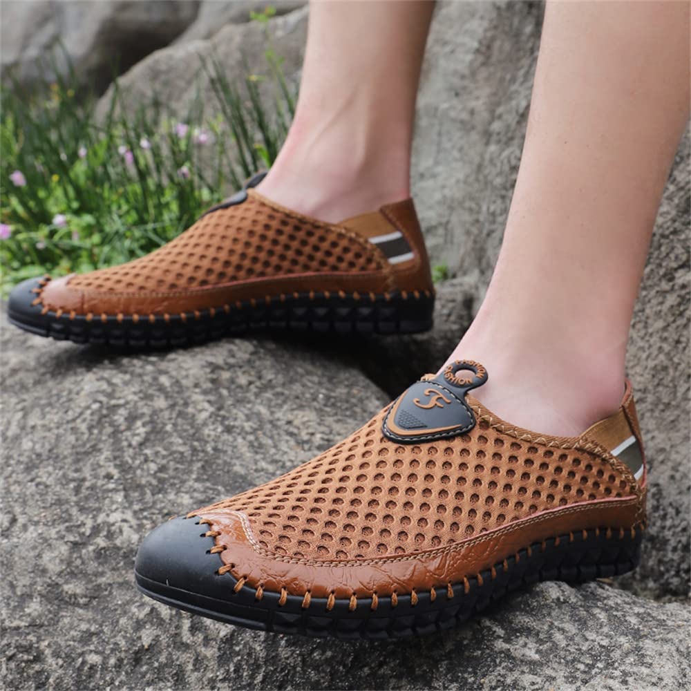 **Men's Water Shoes - Quick-Dry Mesh Slip-On Loafers for Beach, Pool & Outdoor Walking - Lightweight & Comfortable**