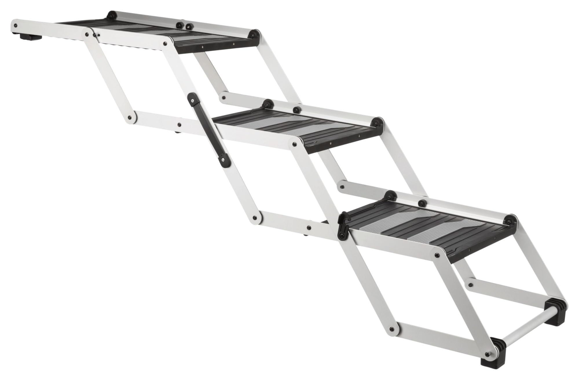 TRIXE Heavy Duty Foldable 3 Step Pet Stairs for Dogs & Cats - Lightweight Portable Pet Steps with 19.5-27.5 Inch Height - Perfect for Beds, Couches & SUVs