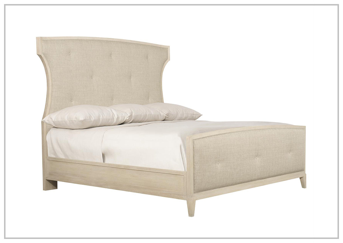 Bernhardt East Hampton Upholstered Panel Bed - Queen Size Upholstered Bed Frame with Button Tufted Headboard - Luxurious Bedroom Furniture for Master Bedroom & Guest Room