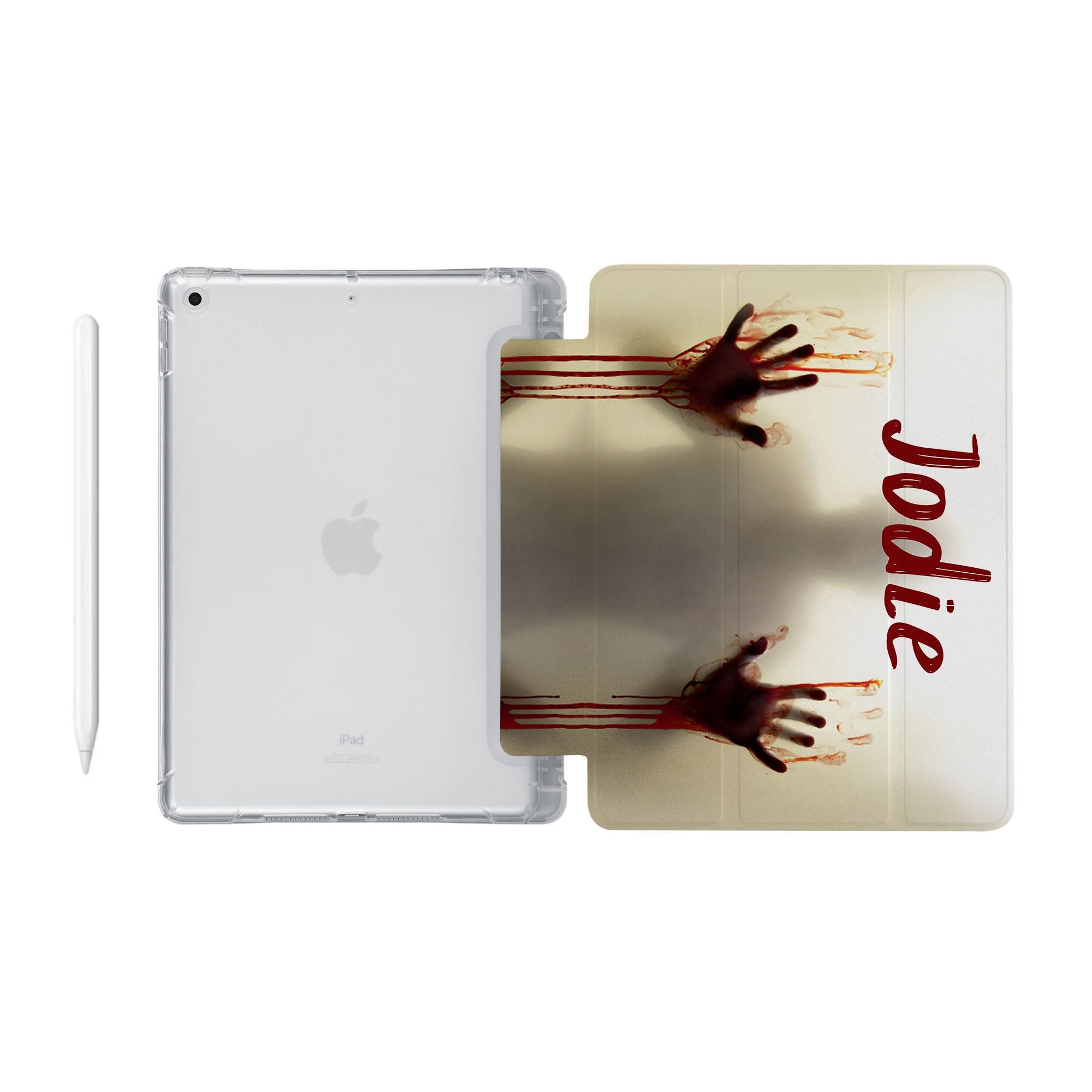iPad See-Through Clear Case - Slim Protective Cover for iPad (6th/7th/8th/9th Gen) | Shockproof & Scratch-Resistant | Perfect for School, Work & Travel