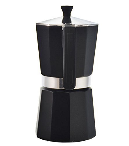 GROSCHE Milano Stovetop Espresso Maker - 6 Cup Moka Pot for Cuban & Italian Coffee | Durable Aluminum Coffee Brewer for Gas & Electric Stoves | Perfect for Home, Office & Camping Use
