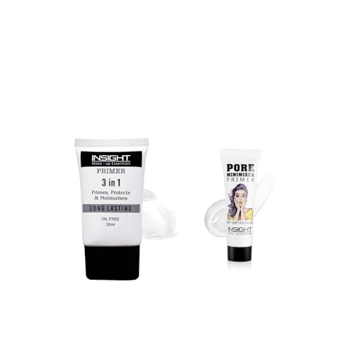 CREATIVE HUB Insight Primer 3-in-1 Pore Minimizing & Hydrating Makeup Primer - 10ml | Vegan & Cruelty-Free | Perfect for Flawless Base Before Foundation or as Daily Skin Perfector