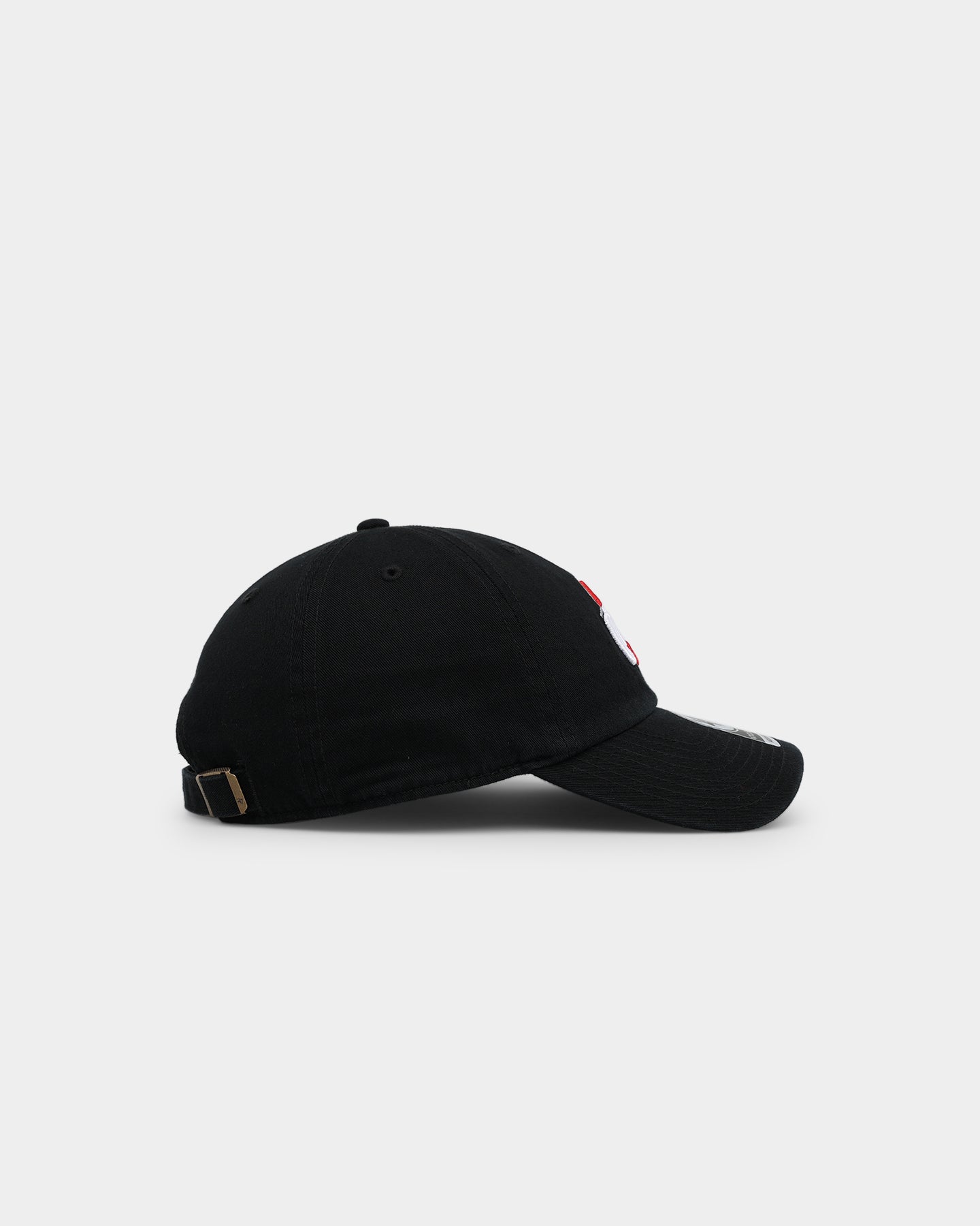 47 Brand Ohio State Buckeyes '47 Clean Up Adjustable Strapback Hat - Black NCAA College Baseball Cap for Men & Women - Perfect for Game Day, Tailgating and Casual Wear