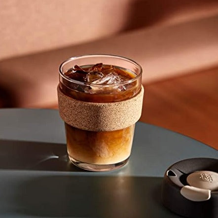 KeepCup Brew Cork Small 8oz Reusable Coffee Cup - Eco-Friendly Travel Mug for Hot & Cold Beverages - Perfect for Office, Commuting, and Outdoor Adventures