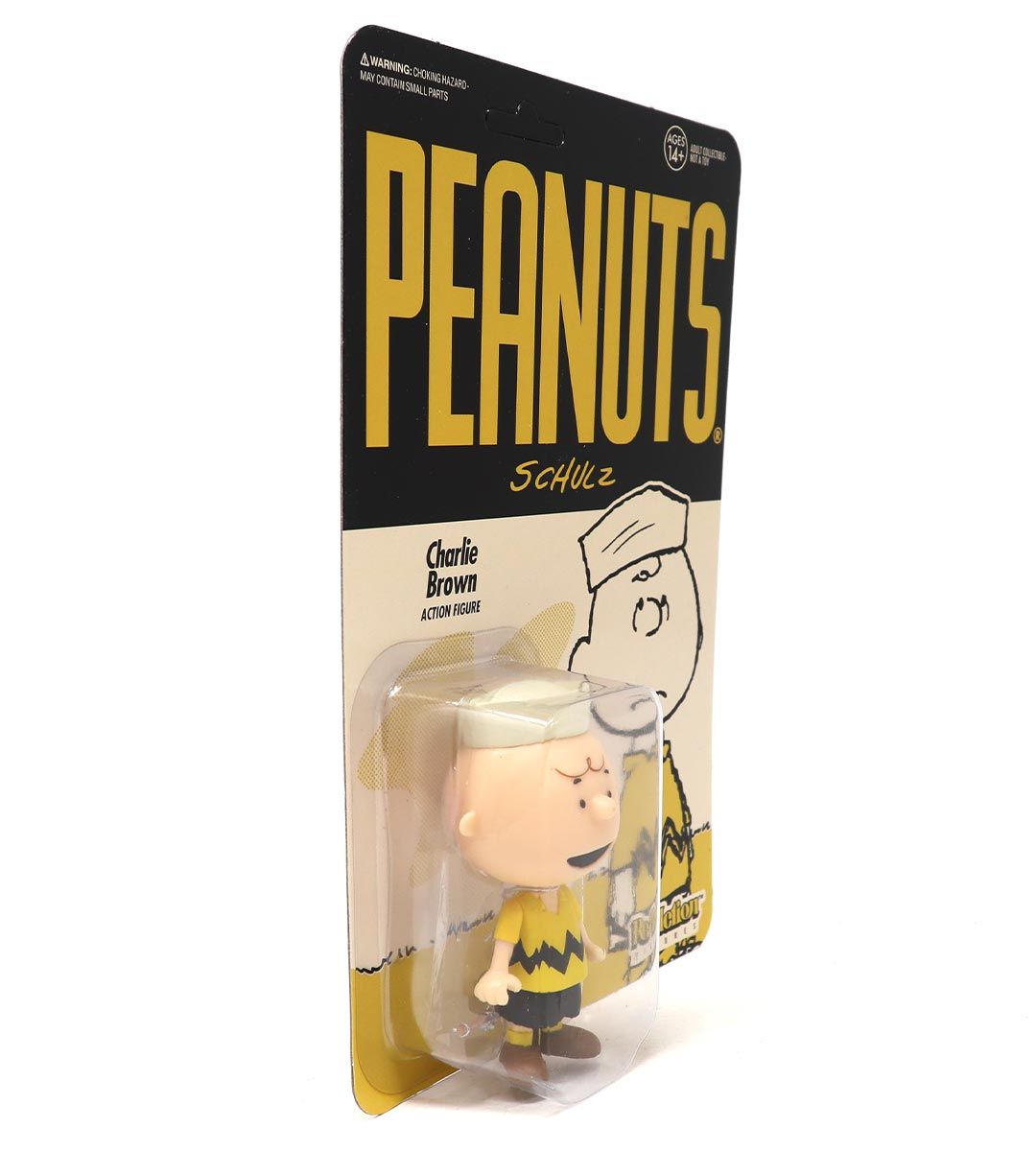 Charlie Brown ReAction Figure Wave 3 - Vintage Style Collectible Toy for Peanuts Fans - Perfect for Display, Gifts & Comic Conventions