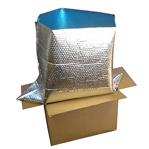 Premium Foil Insulated Box Liners 14x14x14 Inches - 15 Pack for Shipping Perishable Food, Meal Kits & Temperature-Sensitive Items - Ideal for Cold Chain Packaging & Frozen Food Delivery