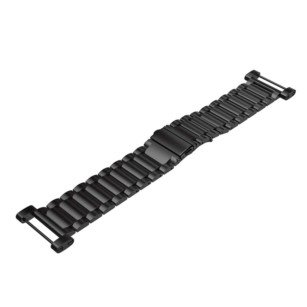 NICERIO Stainless Steel Watch Strap Expansion Band - Replacement Metal Watch Band Wristband Compatible for SUUNTO Core (Black) | Durable & Adjustable for Outdoor Sports, Hiking & Everyday Wear