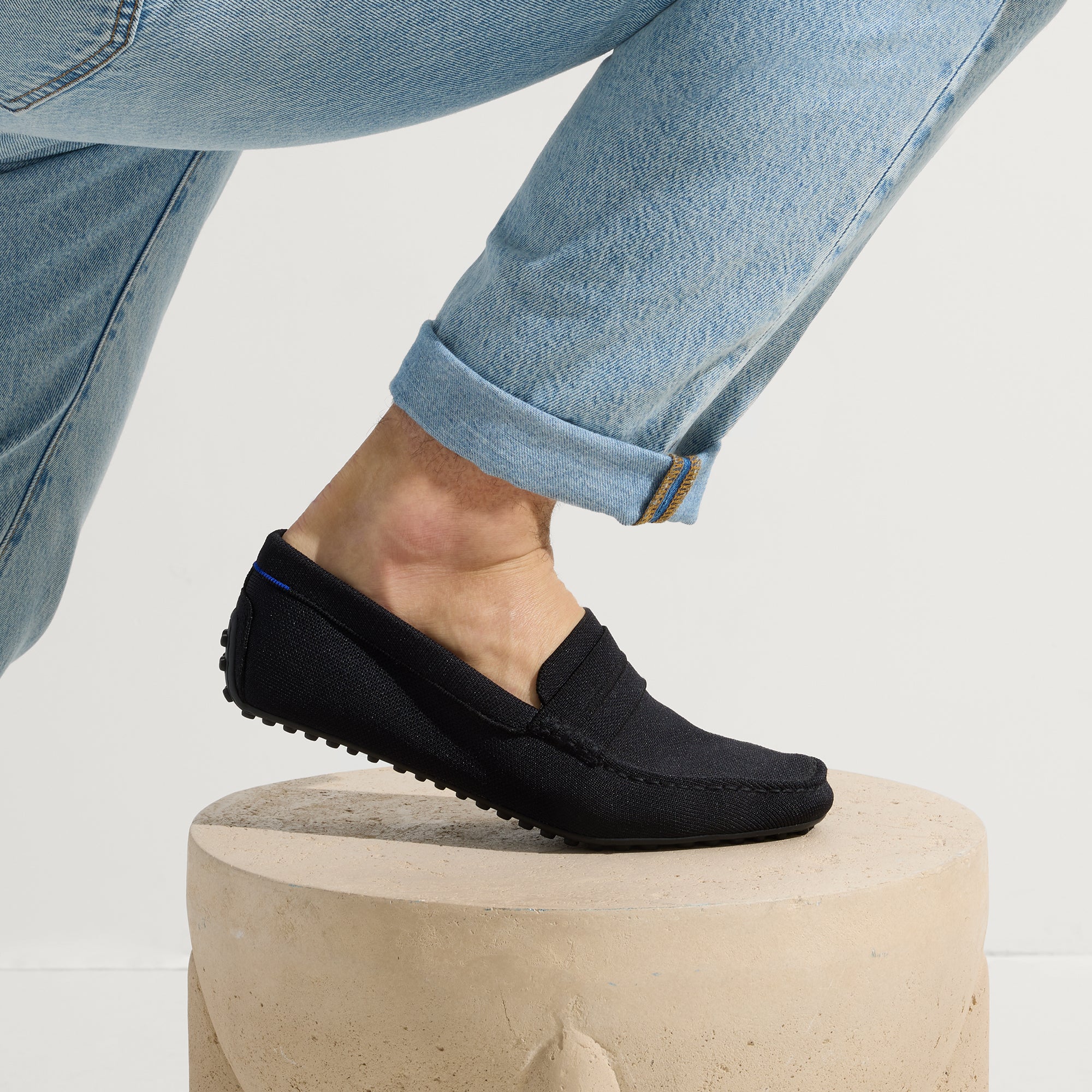Premium Black Driving Loafers for Men - Comfortable Slip-On Shoes for Casual Wear, Work & Travel | Water-Resistant & Lightweight