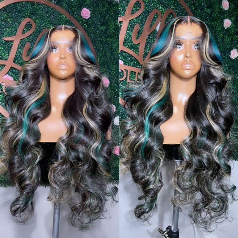 P1b/Blue/Blonde Wavy