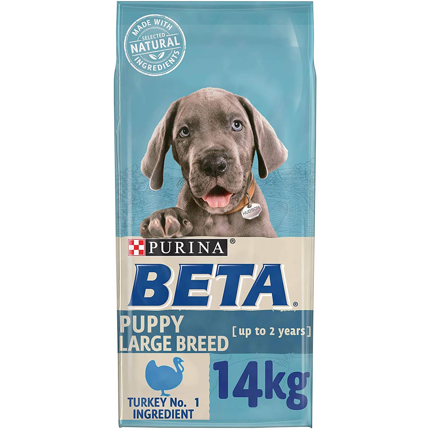 Purina Beta Puppy Large Breed Dry Dog Food with Turkey - High Protein Nutrition for Growing Large Breed Puppies - Perfect for Active Puppies & Training Rewards