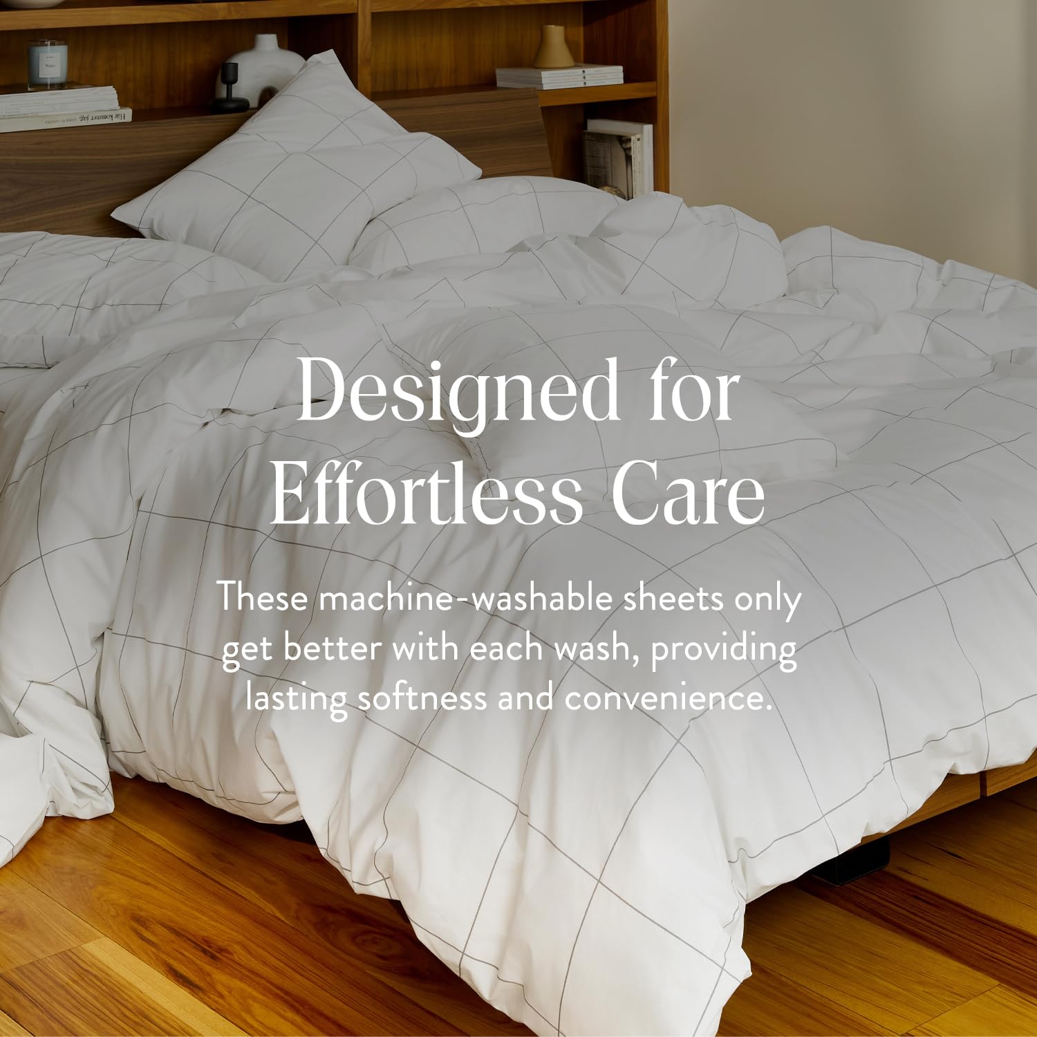 Brooklinen Luxury 100% Cotton Sateen 4-Piece Twin Sheet Set - Soft Breathable Bedding with 1 Fitted Sheet, 1 Flat Sheet & 2 Pillowcases - Perfect for Master Bedrooms, Guest Rooms & Dorm Rooms