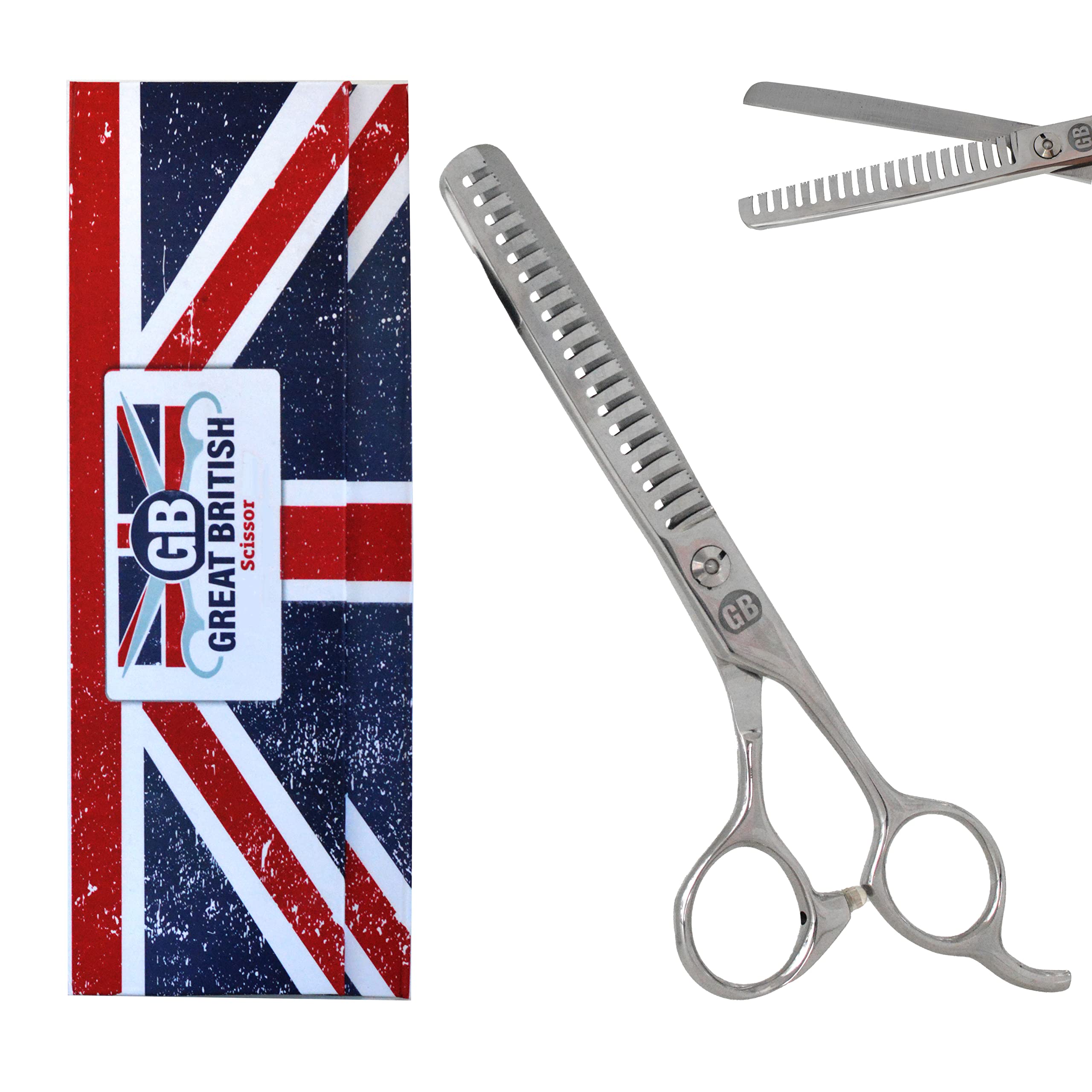 YNR Professional 6.5 Inch Barber Scissors - Razor Sharp Hairdressing Shears with 19 Teeth for Salon & Home Hair Cutting | Perfect for Texture Cuts, Styling & Precision Trimming