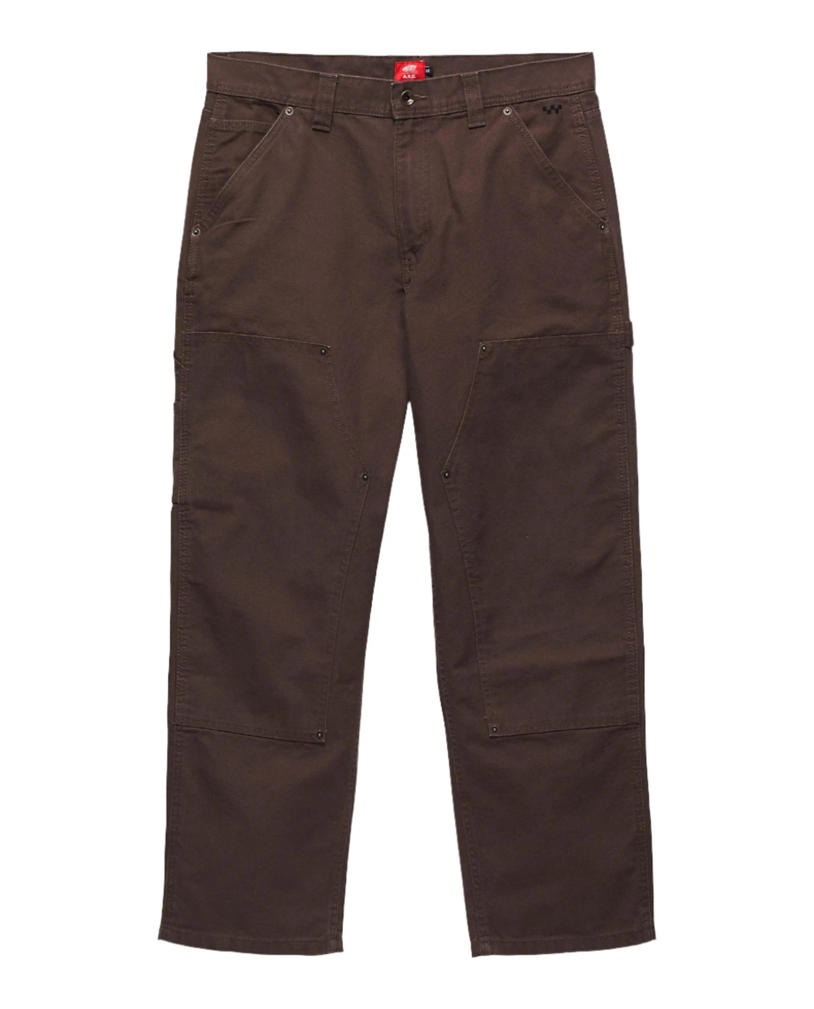 VANS AVE Skate Drill Chore Loose Carpenter Pants for Men - Chocolate Brown | Durable Workwear for Skateboarding, Construction & Outdoor Activities