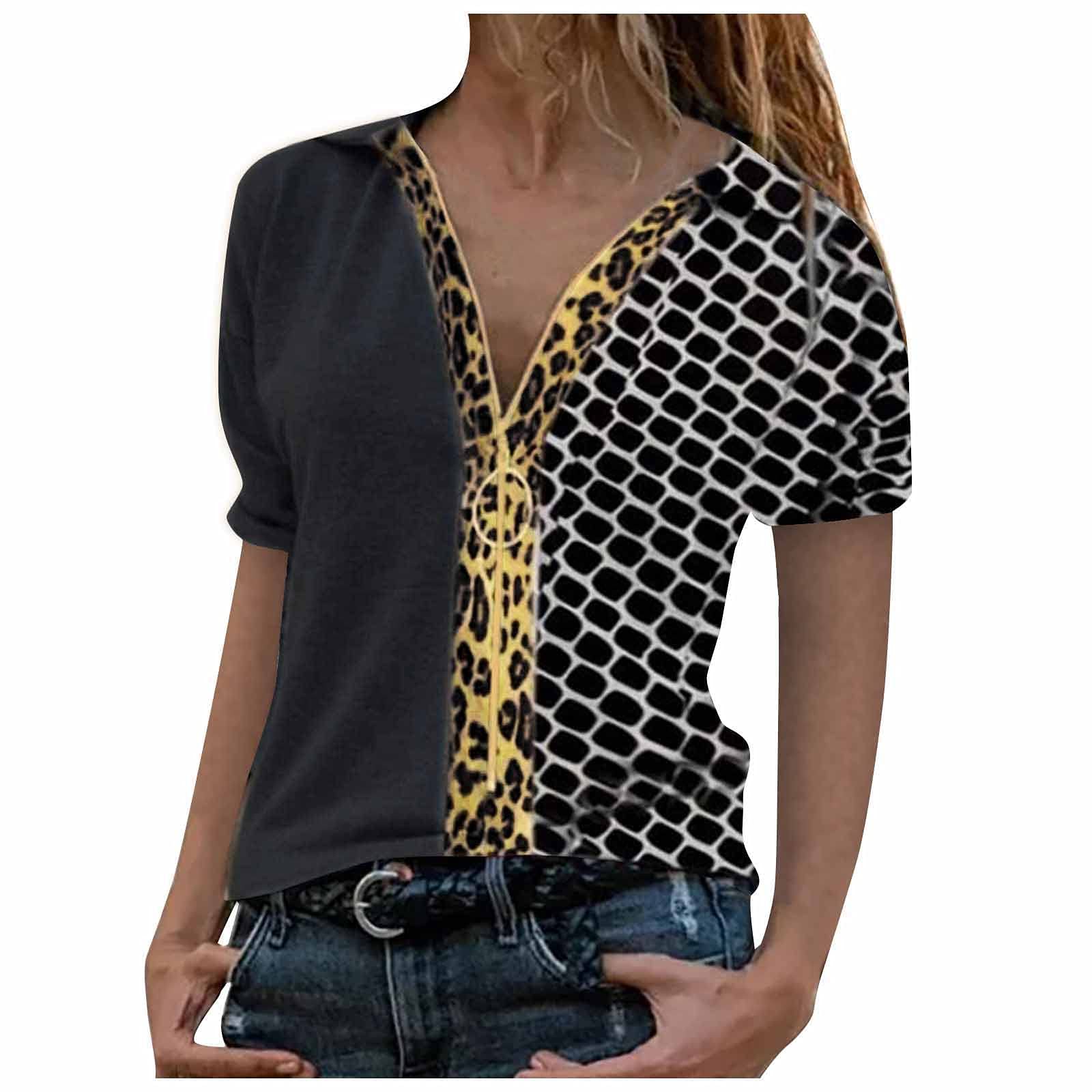 Women's Summer Tops & Blouses - Sleeveless Tank Tops, Short Sleeve Tunic & Strappy Cold Shoulder Shirts for Casual Wear, Beach Outfits & Vacation Essentials