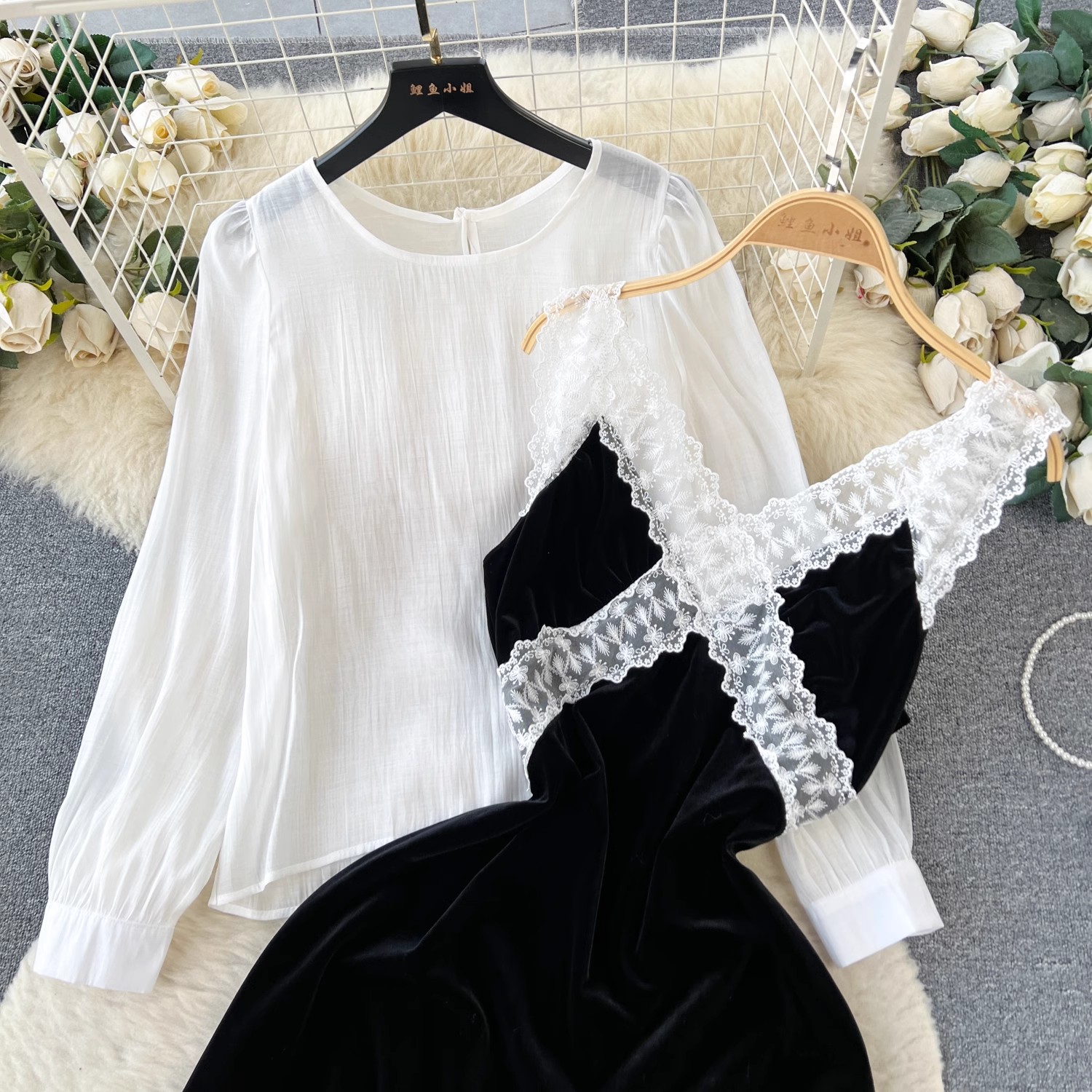 Elegant French Lace Velvet Dress for Women - Winter & Autumn Formal Evening Gowns - Perfect for Holiday Parties, Weddings, and Special Occasions