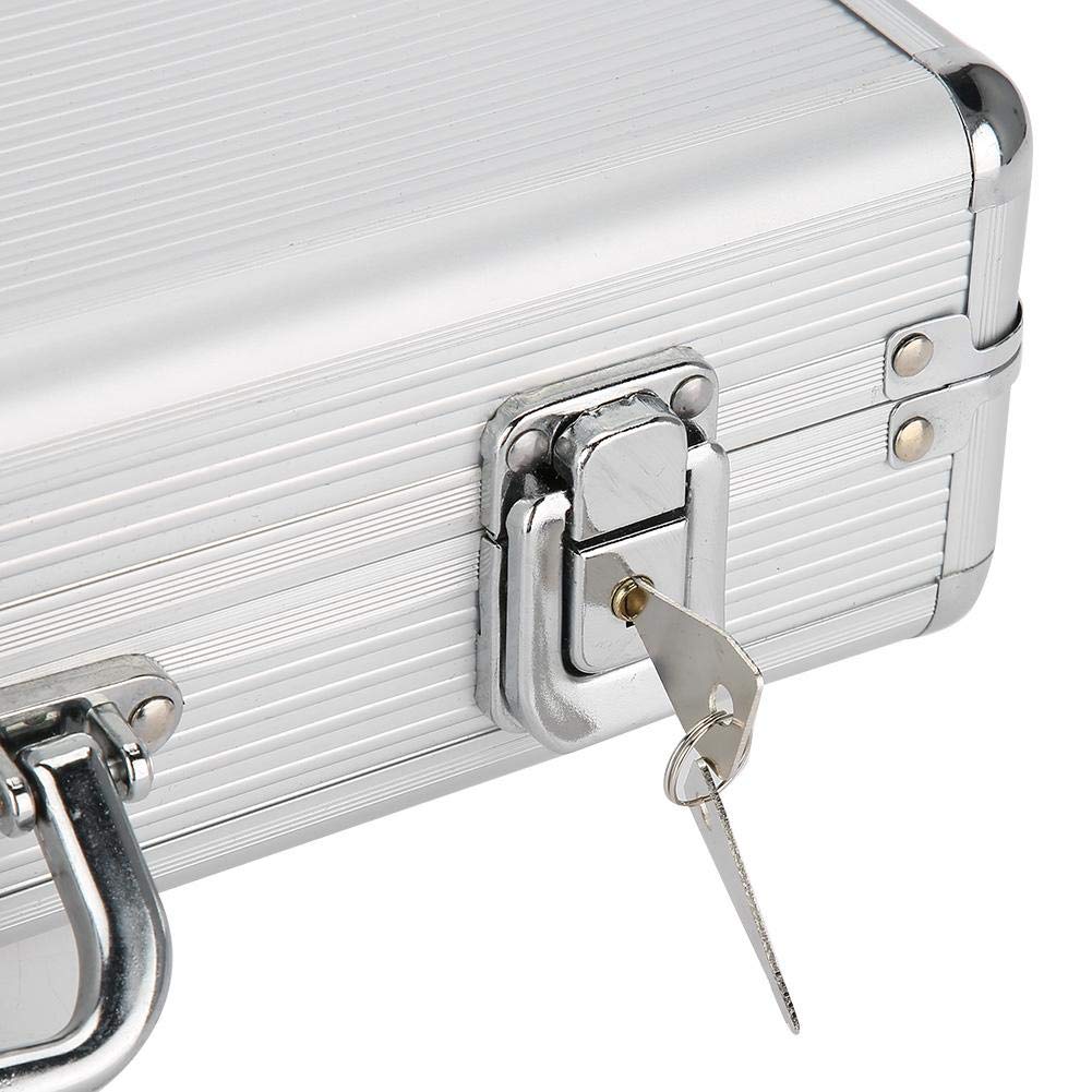 24-Grid Aluminum Alloy Watch Storage Case with Lock - Jewelry & Watch Organizer for Travel & Display