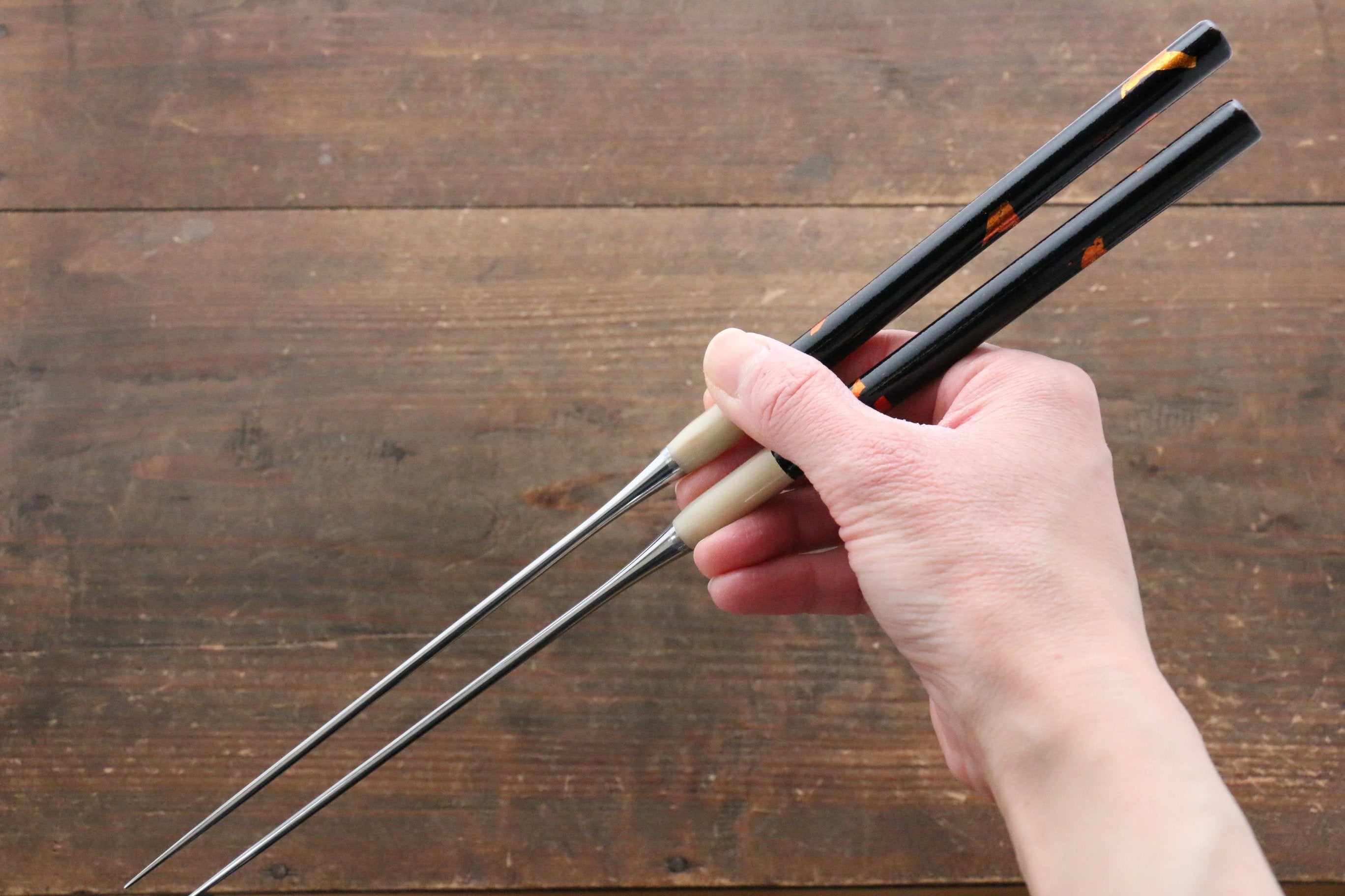 Premium Japanese Moribashi Cooking Chopsticks - 165mm Black Heat-Resistant Kitchen Tongs for Sushi, Frying & Asian Cuisine - Perfect for Home Chefs & Professional Kitchens