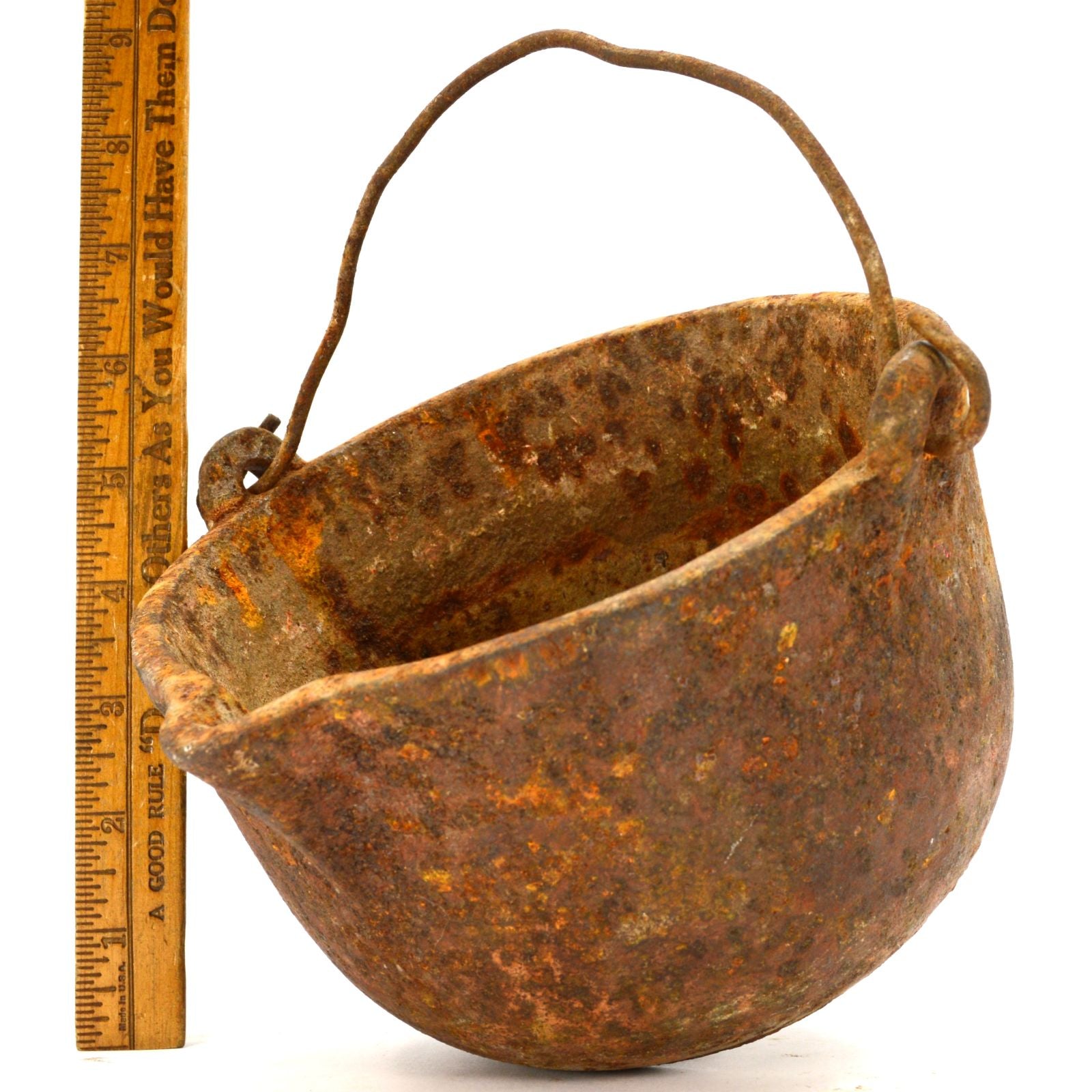 Vintage Hood Tools Smelting Pot - Antique Lead Melting Pot from Philadelphia, PA (G17) - Perfect for Blacksmithing, Metal Casting & DIY Jewelry Making
