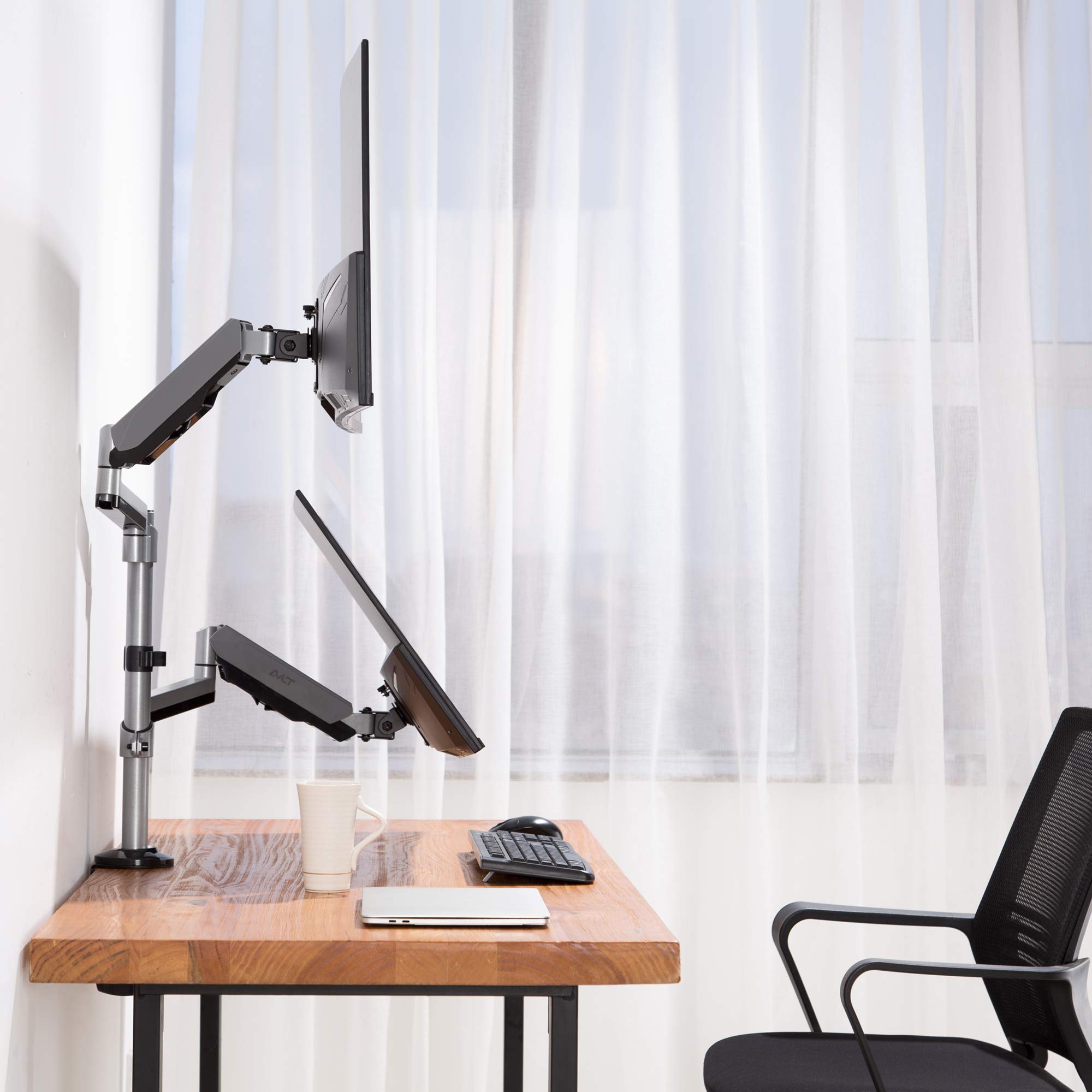 AVLT Dual Monitor Arm Desk Mount for 13