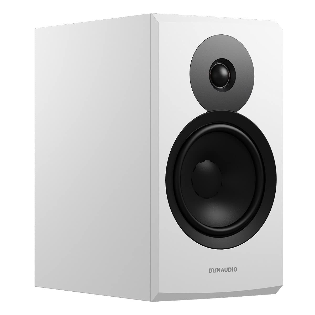 Dynaudio Emit 20 Compact Bookshelf Speakers - Premium HiFi Audio Pair (White Satin Finish) for Home Theater & Music Listening