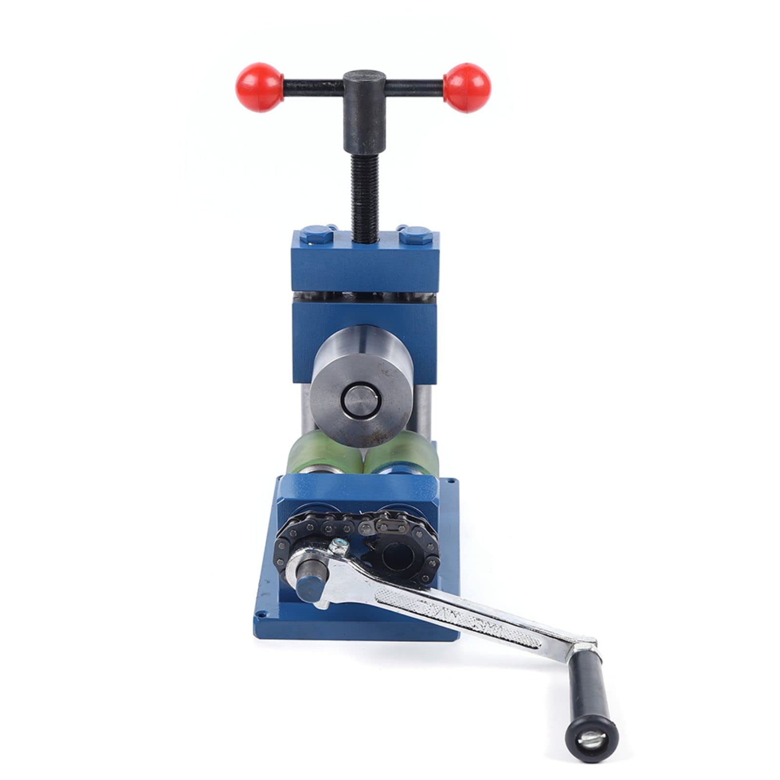 DYRABREST Manual Jewelry Rolling Mill Machine - Hand Crank Tableting Press Tool for Rings, Earrings & Bracelets with Spring Handle (7x9.5x4.5 Inch) - Perfect for DIY Jewelry Making, Metal Forming & Craft Projects