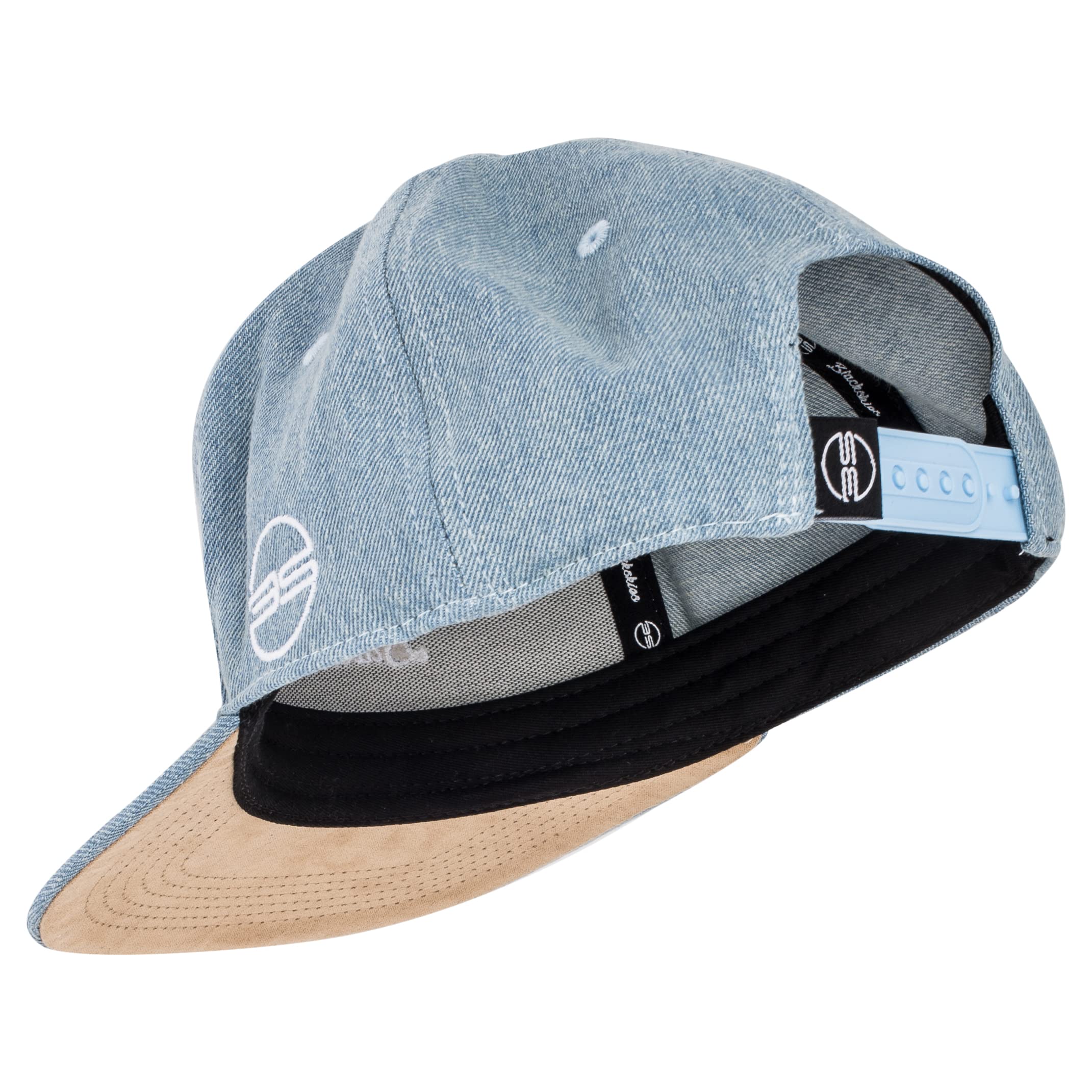 Blackskies Eos Snapback Cap - Premium Unisex Denim Baseball Hat with Jeans Visor | Stylish Casual Wear for Men & Women | Perfect for Outdoor Activities, Sports & Street Fashion