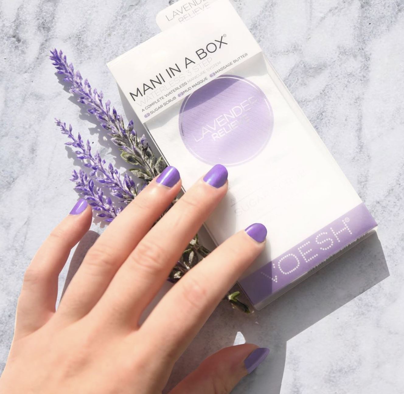 Voesh Pedi in a Box - Lavender Scented Foot Care Kit for Soft & Smooth Feet | At-Home Pedicure, Spa Treatment & Relaxation Gift Set