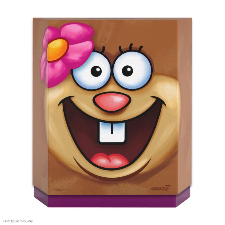 SpongeBob SquarePants ULTIMATES! Sandy Cheeks Action Figure - Collectible Cartoon Character Toy for Kids & Fans - Perfect for Display, Play, and Gifting