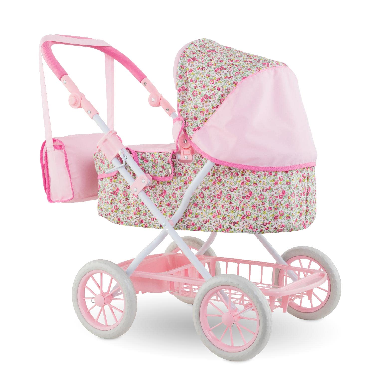 Corolle Mon Grand Poupon Doll Stroller - Adjustable Handle & Foldable Design for 14