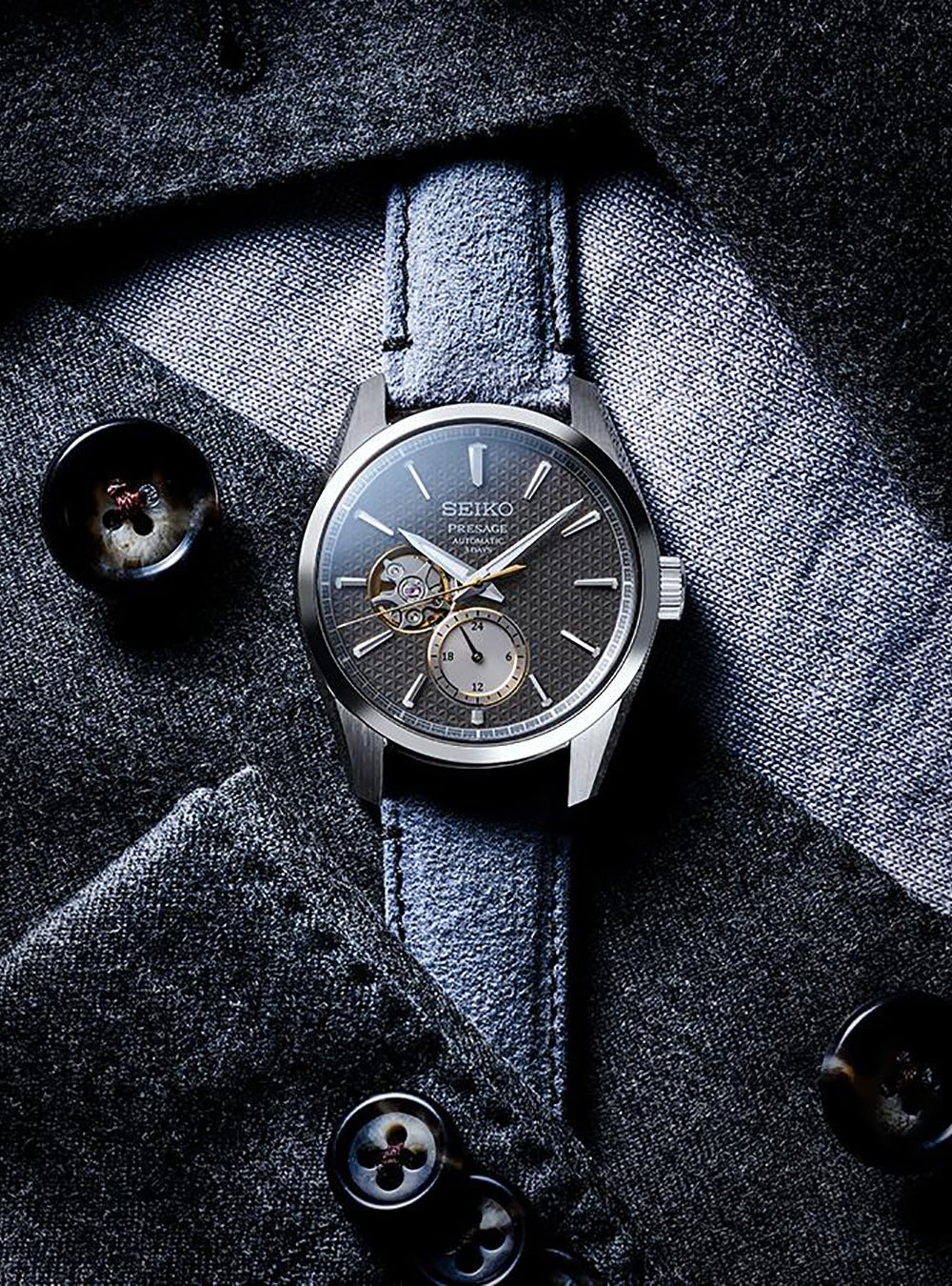 SEIKO PRESAGE Sharp Edged Series AZABU Tailor Collaboration Limited Edition SARJ005 Automatic Watch - Made in Japan JDM - Perfect for Business Meetings & Formal Occasions