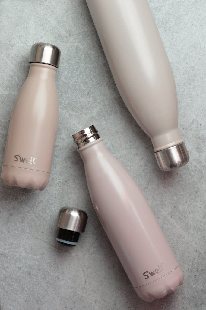 S'well Satin 17oz (500mL) Stainless Steel Water Bottle - Insulated, Leak-Proof & Eco-Friendly for Gym, Hiking & Travel