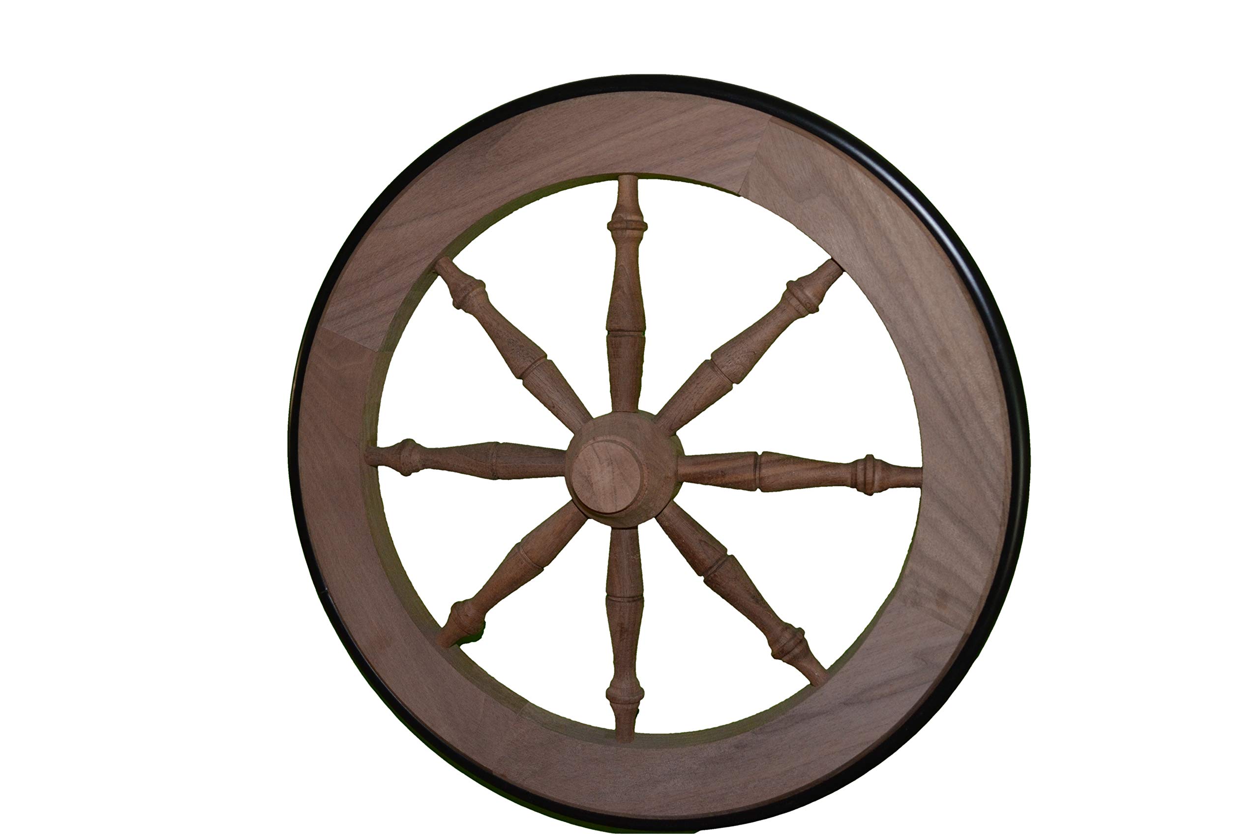 14.5 Inch Walnut Tea Cart Wheel Replacement - Durable Wooden Caster for Tea Trolleys, Serving Carts & Kitchen Islands - Smooth Rolling & Quiet Movement for Home & Restaurant Use
