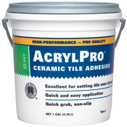 Custom Building Products 4000 Acrylic Ceramic Tile Mastic - 1 Gallon (3 Pack) - Premium Adhesive for Bathroom, Kitchen & Floor Tile Installation