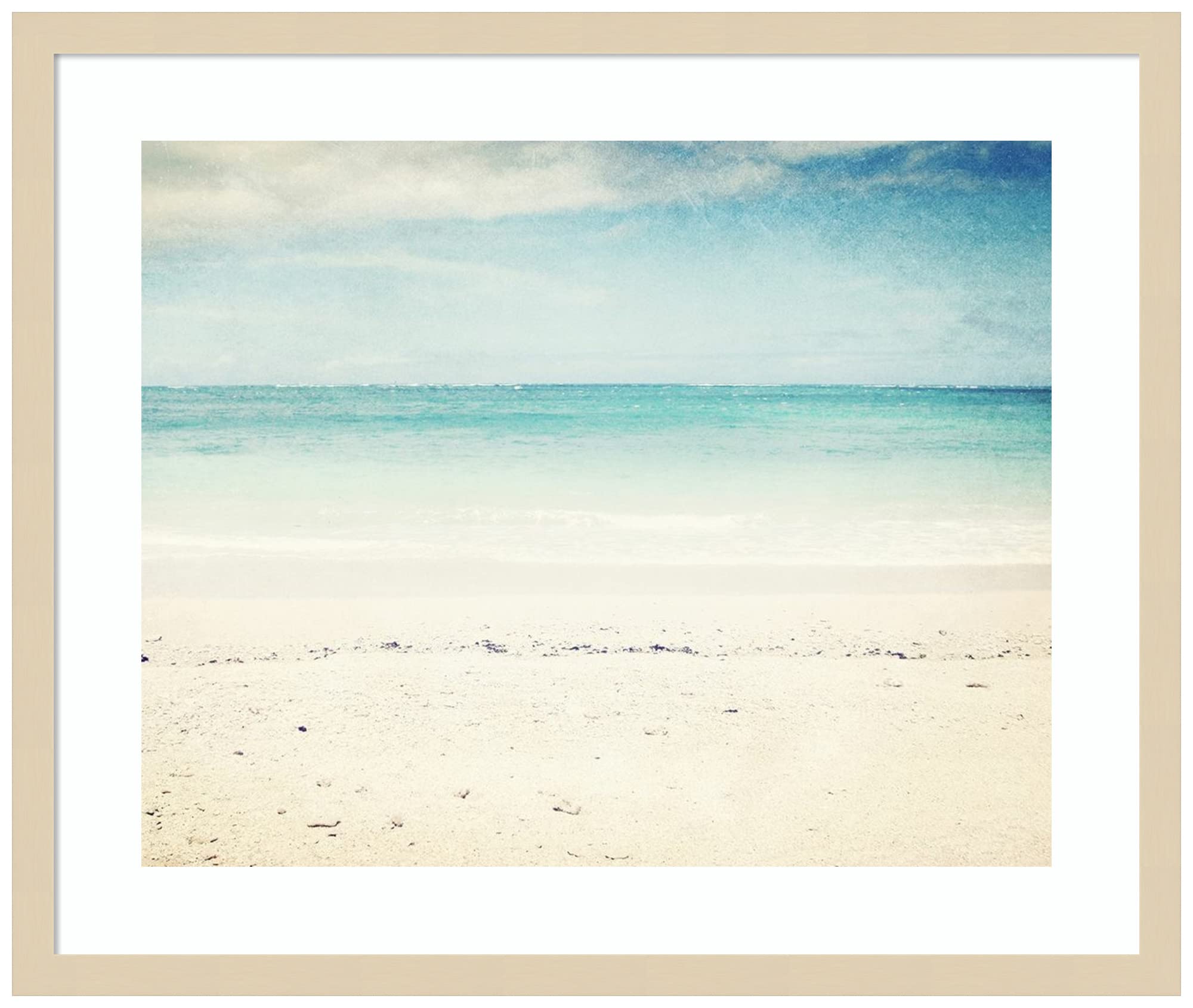 Amanti Art Framed Beach Wall Art Print 21x25 - Coastal Decor Painting by Lupen Grainne for Living Room, Bedroom, Bathroom, Kitchen & Office | Perfect for Seaside Home Decor & Vacation House Style
