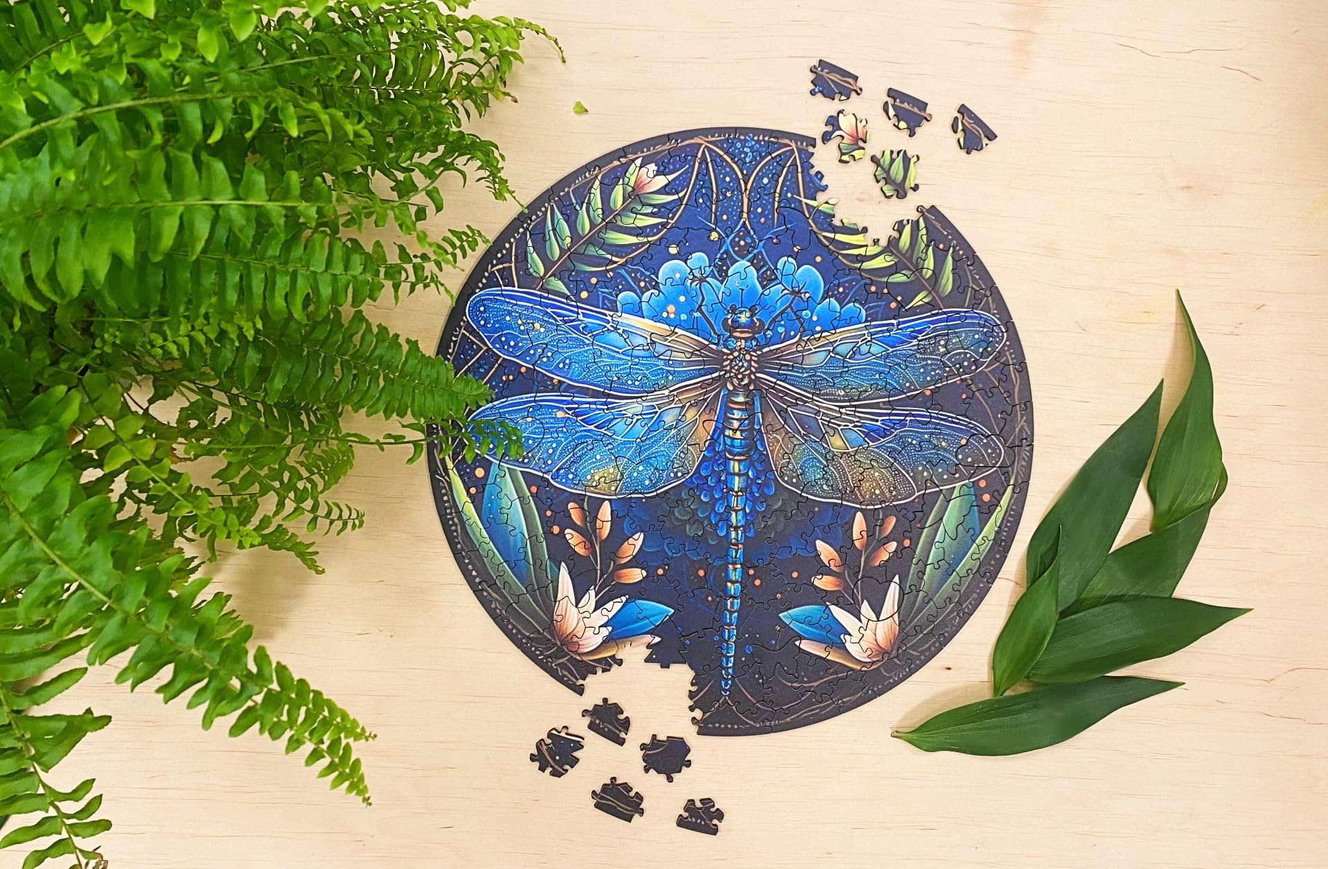 Milliwood 206-Piece Wooden Jigsaw Puzzle for Kids & Adults - Animal Theme, 32x32cm - Fun & Educational Brain Teaser for Family Game Night, Birthday Gifts & Classroom Activities