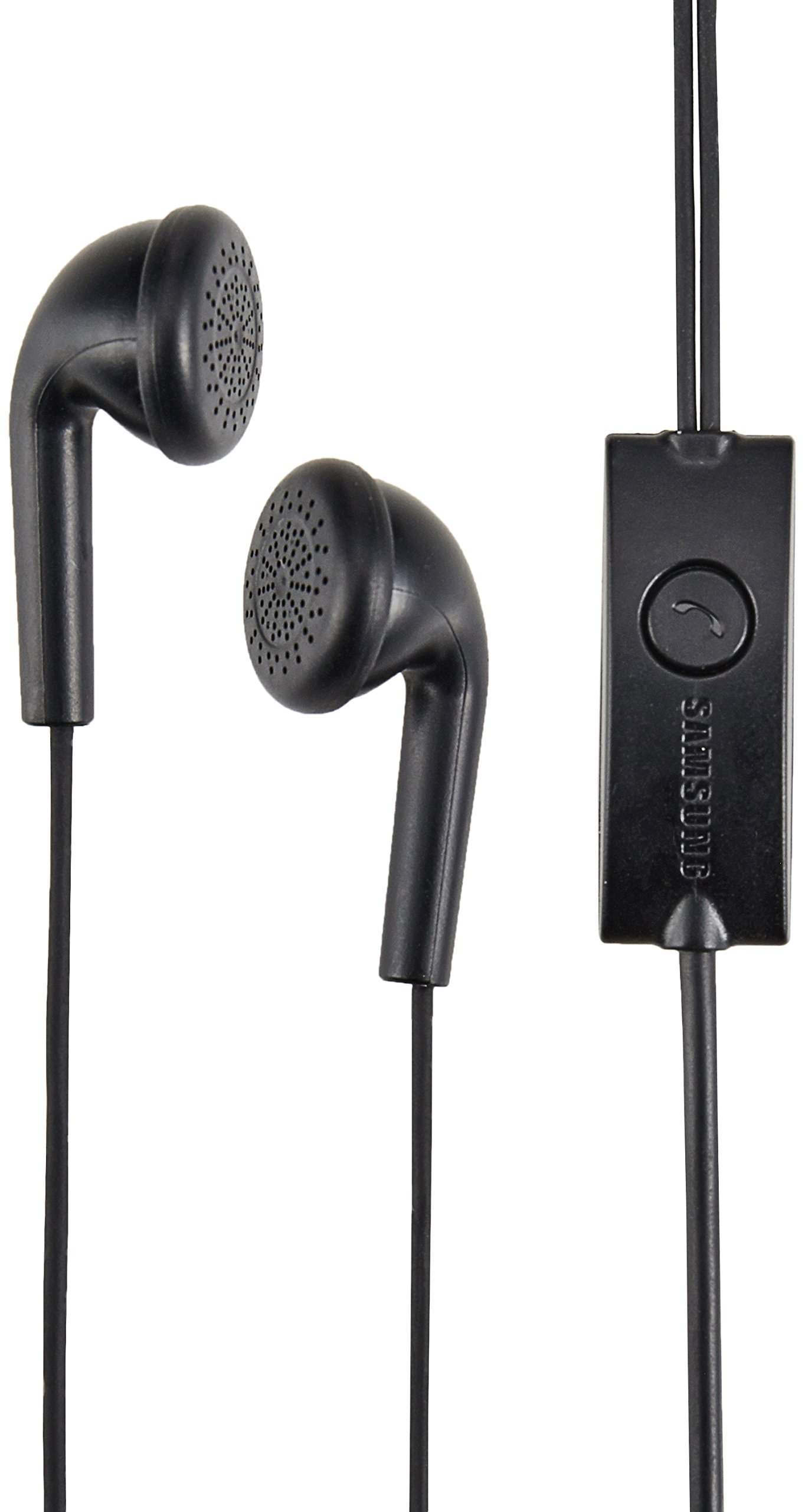 Samsung OEM Universal 3.5mm Wired Stereo Headset with Call Control Button - Hands-Free Headphones for iPhone Android Smartphones - Perfect for Driving, Gaming & Office Use - Black (Non-Retail Packaging)