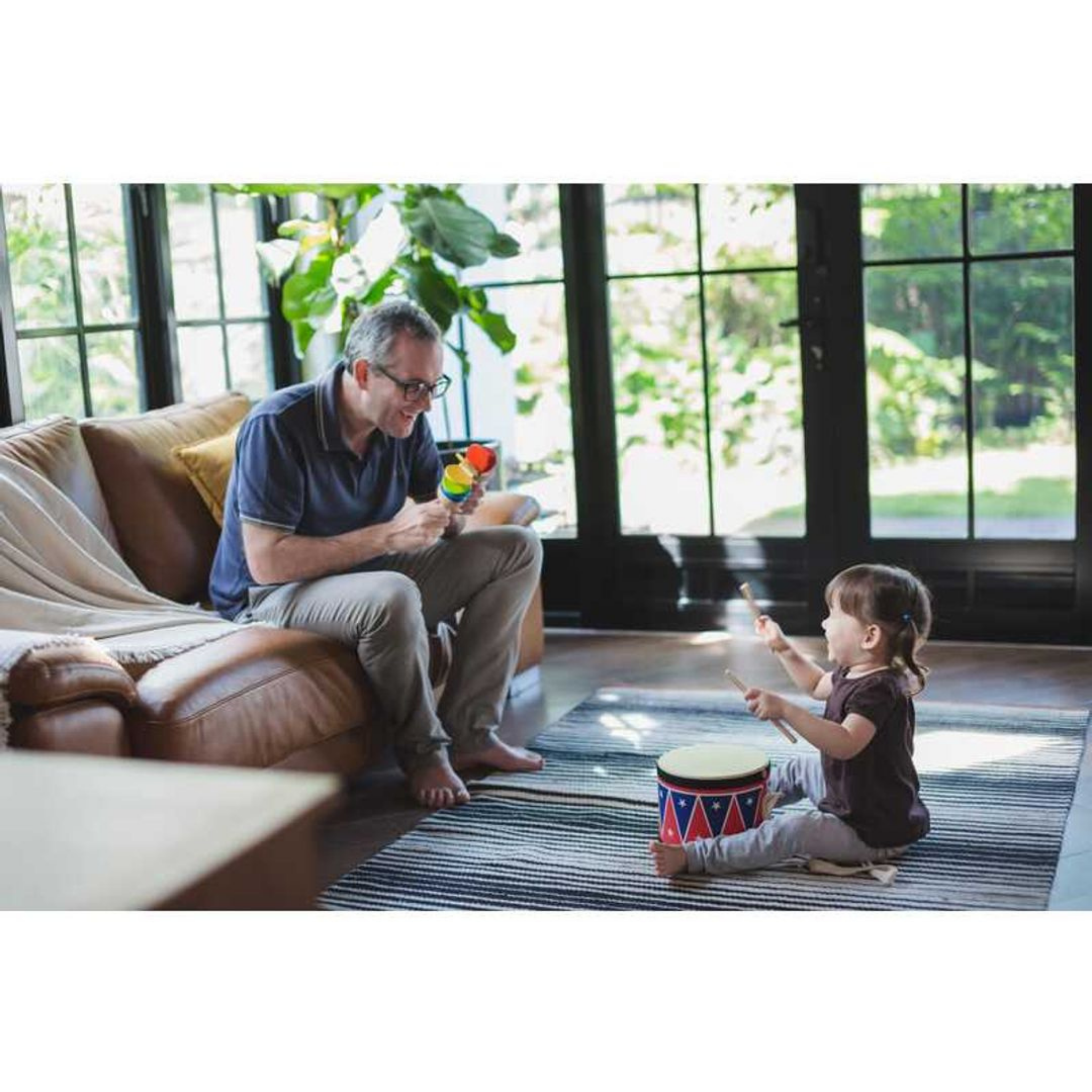 Big Drum II - Musical Toy for Kids, Toddler Percussion Instrument with Sticks - Perfect for Playtime, Birthday Gifts & Early Childhood Music Education