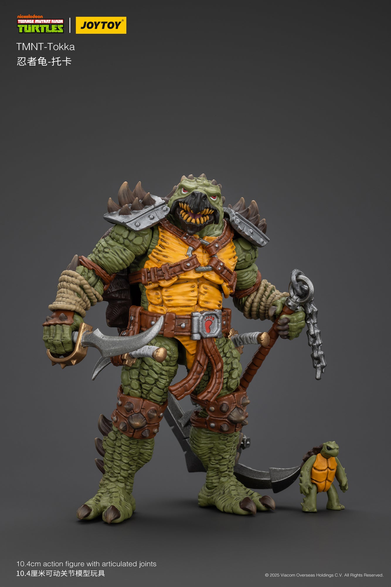 1/18 JOYTOY TMNT Slash & Tokka Action Figure Set - Collectible Ninja Turtle Villains for Display & Play - Perfect for TMNT Fans & Toy Collectors