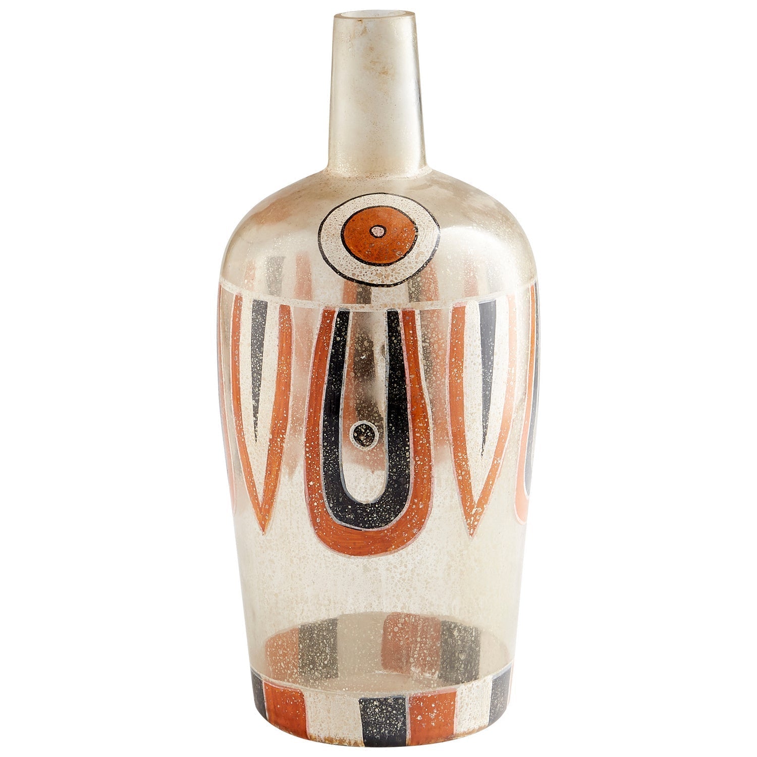 Cyan Design 10667 Arroyo Vase - Handcrafted Brown Bronze Rust Ceramic Vase for Home Decor, Centerpiece, Wedding, Living Room & Dining Table Decorations